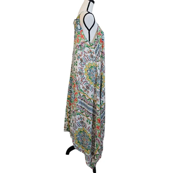 Anthropologie Ella Halter Handkerchief Maxi Dress M/L - Picture 4 of 9